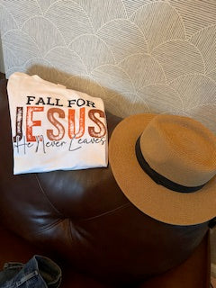 Fall for Jesus Graphic Tee – Faith-Inspired Christian T-Shirt